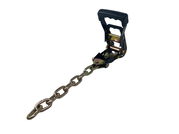 Heavy Duty Black Handle Ratchet with Chain Tail