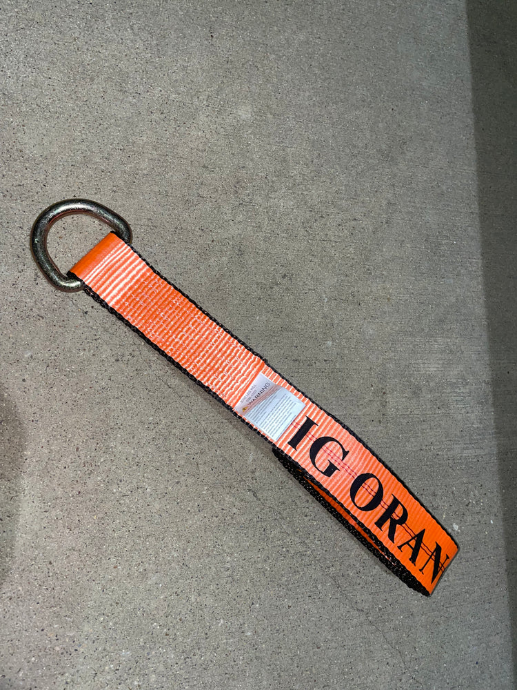 4 pack of 10' Big Orange D Ring Tie Down straps