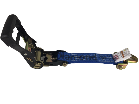 2” X 11’ Heavy Duty Ratchet handle Assembly with Swivel J Hooks and Low Profile Sleeve / Diamond Weave