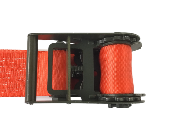 3" x 6' Short Handle Ratchet Underlift Strap W/ Cordura Sleeve