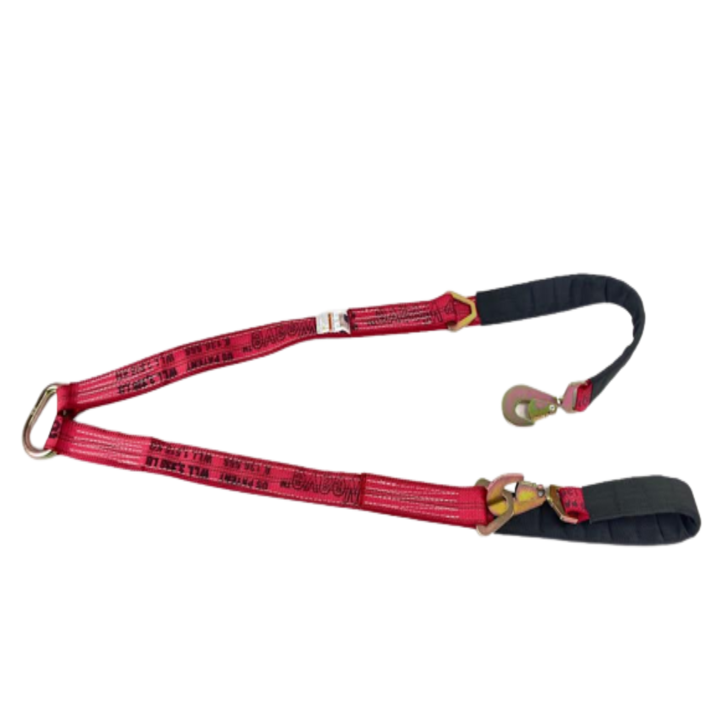 2" x 56" V Strap Bridle Diamond Weave with Twisted Snap Hooks & Delta Rings