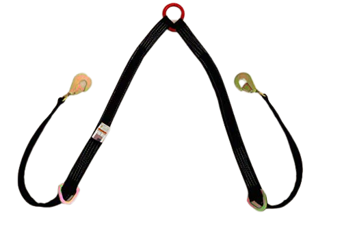 2" x 56" V Strap Bridle Diamond Weave with Twisted Snap Hooks & Delta Rings
