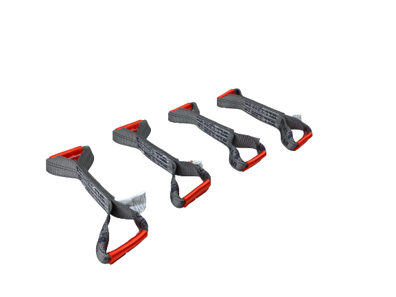 4 Pack of DIAMOND WEAVE Dog Bones for Rollback/Flatbed Wrecker Straps