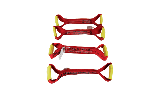 4 Pack of DIAMOND WEAVE Dog Bones for Rollback/Flatbed Wrecker Straps