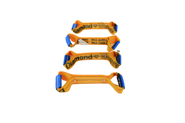 4 Pack of DIAMOND WEAVE Dog Bones for Rollback/Flatbed Wrecker Straps