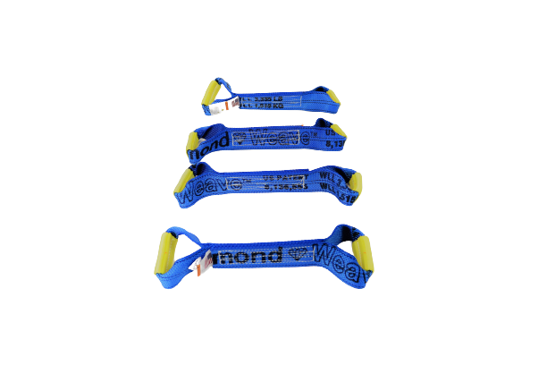 4 Pack of DIAMOND WEAVE Dog Bones for Rollback/Flatbed Wrecker Straps