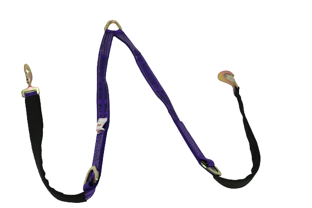 2" x 56" V Strap Bridle Diamond Weave with Twisted Snap Hooks & Delta Rings