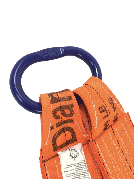 4" x 24" V Strap Bridle Diamond Weave With 15" Forged J Hooks and G100 oblong link