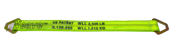 24" Triple ply Axle Strap in Diamond Weave for Car Hauler & Towing