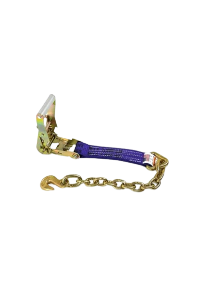 2" Ratchet Purple DW with Chain End & Grab Hook