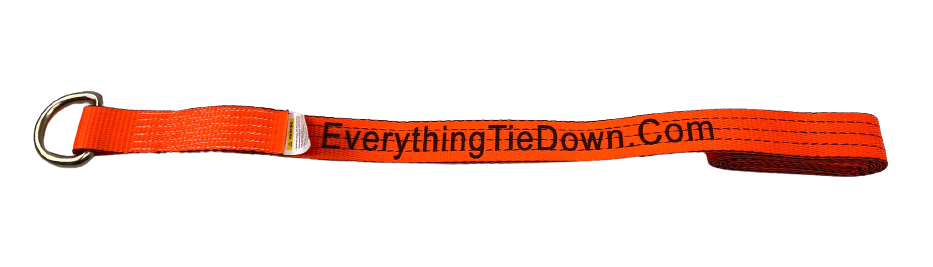 2" x 8' Orange Tecnic Lasso Strap (Single)
