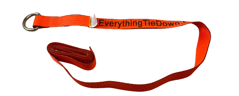 2" x 8' Orange Tecnic Lasso Strap (Single)