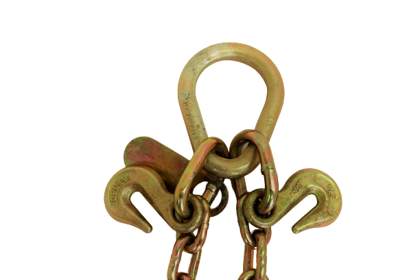 24" V Chain with 8" J Hooks and T-J hooks - 4,700 WLL