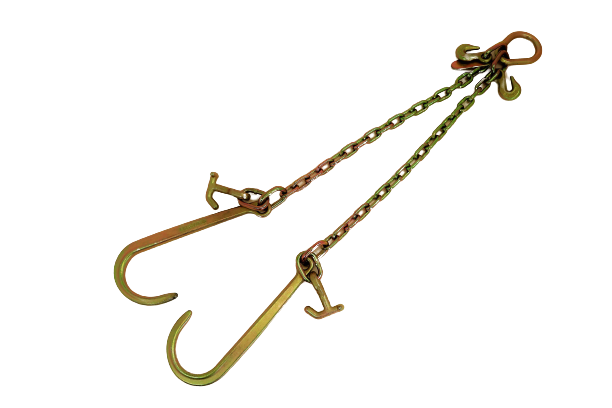 24" V Chain with 15" J Hooks and T-J Hooks - 4,700 WLL
